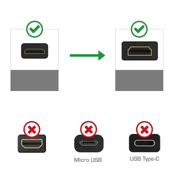 HobbyLane Didelės Spartos HDMI suderinamus Kabelis HDMI Adapteris-suderinama A HDMI suderinamus Mini Kabelis HDMI suderinamus 4k