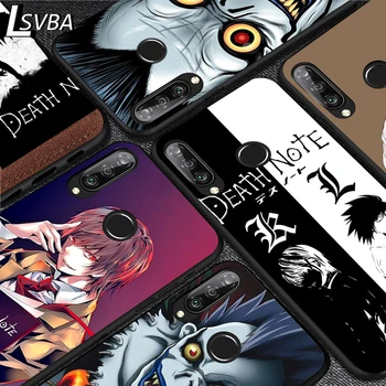 Death Note Anime Komiksų Silikoninis Telefono dėklas, skirtas Huawei 30 P20 P40 Lite E Pro P Smart Z Plius 2019 P9 P10 Lite Juodo Dangtelio