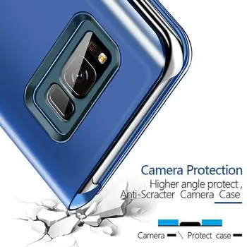 Smart Veidrodis, Flip Telefono dėklas Samsung Galaxy S20 Plus Ultra Lite S10 Note10 Pro M31 M21 M30S A21S A41 A51 A71 5G A70S A11 M11