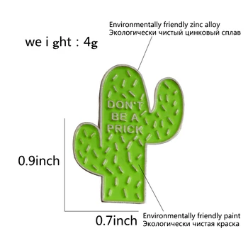 Meksikos kaktusas emalio pin Dūrio augalų ženklelis sagės piktogramos Atvartas pin Denim Džinsai marškinėliai maišelį Juokinga, papuošalai, Dovana draugams