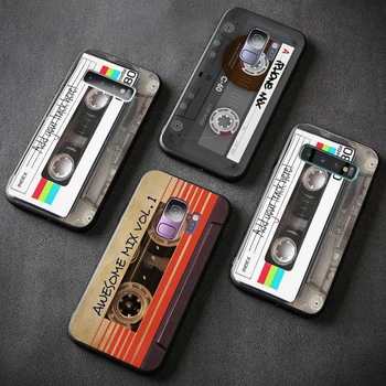 Vintage audio retro kasetės mados telefono dėklas Samsung Galaxy S8 s9 s10 s10e S20 FE S21 20 Pastaba Ultra 8 9 10 Plius padengti
