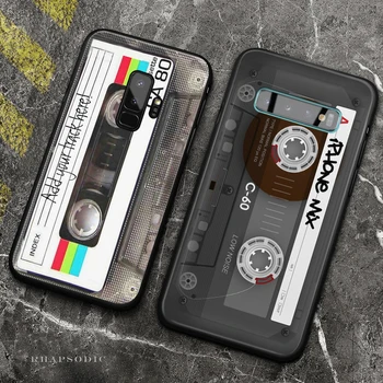 Vintage audio retro kasetės mados telefono dėklas Samsung Galaxy S8 s9 s10 s10e S20 FE S21 20 Pastaba Ultra 8 9 10 Plius padengti
