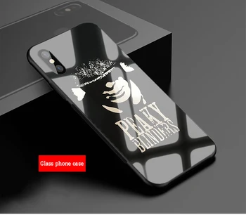Peaky Laukai Kryžiaus Simbolis Prabanga grūdinto stiklo telefono dėklas, Skirtas iPhone 5 5S SE 6 6plus 7 7plus 8 8plus 