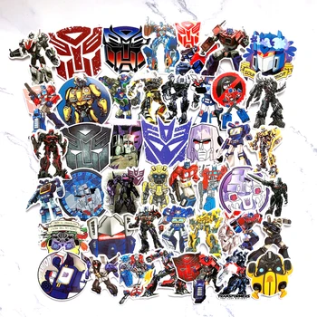 50pcs Optimus Prime logotipo Lipdukas, Decal Dekoro lagaminas, nešiojamas riedlentė lipdukai 