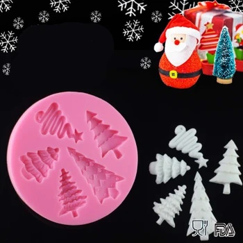 Kalėdų Eglutės Formos 3d Tortas Šokolado Pelėsių,Ledų Silikono Formų Minkštas Muilas Pelėsių Virtuvės Bakeware H902