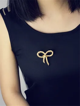 Kshmir 2020 Matinis Aukso Gėlė Sagė Derliaus Mergina Dress Sagė Ornamentu Rafinuotas Sagė Metalo Aukso Perlas Moterims Cinko Lydinys