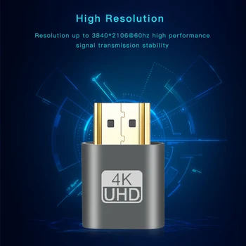 1pcs VGA Virtualus Ekranas HDMI Adapteris-suderinama 1.4 DDC EDID Manekeno Plug Begalvis Dvasios Ekranas Emuliatorius Vaizdo kortelės Užraktas plokštė
