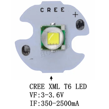 1PCS CREE XML XML T6 LED U2 10W Šalta Balta 10000K Šiltai Balta High Power LED Spinduolis Diodų kaip 14mm su 16mm 20mm 25mm PCB, 
