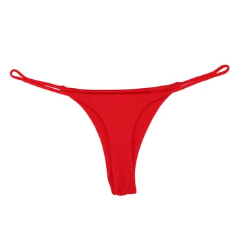 Plonas Strappy Moterų Dirželius ir G Stygos Plius Dydis Mažas Augimas Moterų Tanga Medvilnės Bikini Underwear S-XL vientisos Spalvos Kelnaitės