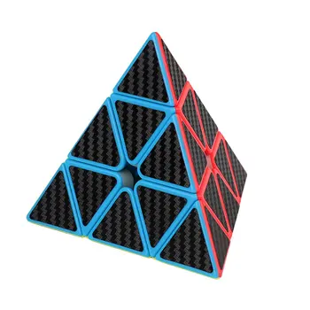 Magijos Kubo, Piramidės Multi-Kad Magic Cube Anglies Pluošto Lipdukas Serija Magic Cube Vaikų Švietimo Žaislai