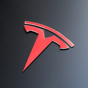 2vnt Automobilių Priekiniai + Galiniai Logotipo Lipdukas Popieriniai Lipdukai Lipdukai Modifikuotų Eksterjero Puošmena Tesla Model 3 Automobiliams, Priedai