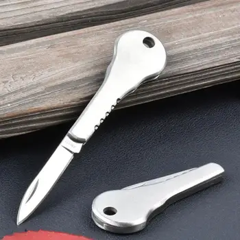NAUJAS Daugiafunkcinis Lankstymo Klavišus Peilis Nerūdijančio Plieno rankinių įrankių Keychain Kempingas Šveicarijos Kišenėje Išgyvenimo Peilis, mini cutter blade