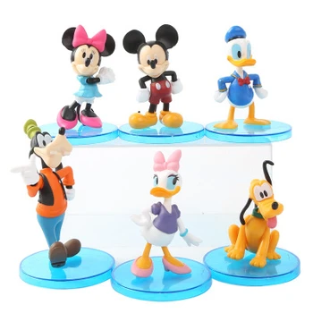 Disney Mickey Mouse Ančiukas Donaldas Minnie Animacinių Filmų Micro Gimtadienio Tortas Dekoro Toy Mickey Veiksmų Skaičius, Modelis Lėlės, Žaislai Vaikams Mergaitėms