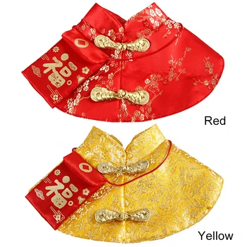 Naminių Kačių Šiltas Apsiaustas Katė Naujųjų Metų Drabužių Šalies Kostiumų Kinijos Tang Dinastijos Suknelė Festivalis Apsiaustas su Raudonu Paketas