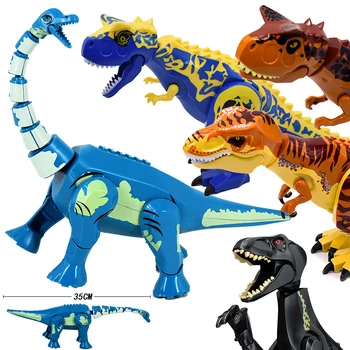 Juros Periodo Pasaulio 2 Žiauriai Raptor Blokai Dinozaurų Plytų Tyrannosaurus Indominus I-Rex Surinkti Dino Vaikams, Žaislai