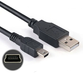 0,3 m Mini USB 2.0 Kabelis, Adapteris, Laidas 5 Smeigtukai Duomenų Perdavimo Įkrovimo Linija DVD Sync Radijo Kroviklis MP3 MP4 MP5 Player