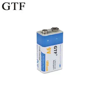GTF USB 9V 1000mAh Li-ion Įkraunama Baterija USB ličio baterija yra Mikrofonas, Nuotolinio Valdymo Žaislas lašas laivybos