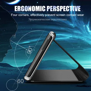 Luxury Smart veidrodis, Flip case for Xiaomi Redmi Pastaba 7 8 Pro 
