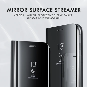 Smart Veidrodis Telefoną Atveju Xiaomi Mi Redmi 9 Pastaba 9s 8 7 8T 8A K30 K20 5 6 Pro Max 4X 7A 5 Plius Mi 10 Pastaba CC9 A3 Lite 9 Se 9T