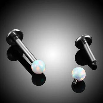 1PC 16G Plieno Crystal Perlas Labret Monore Žiedas aplink Žvaigždę, Ausų Auskarų vėrimo Stud Helix Tragus Žiedai Orelha Cartilagem Seksuali Mergina, Papuošalai
