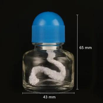 25ml Stiklo Alkoholio Degiklis Lempos 6.5 cm*4.3 cm Chemijos Laboratorijos Biologinės Šildymo Įranga, Mokymo įranga