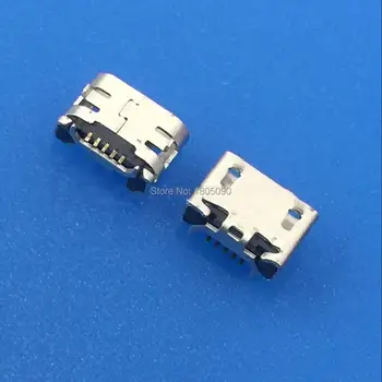 100pc micro USB 5pin lizdas Jautis ragų butas krašto 7.2*4.85 mm plokštės Moterų lizdas Mini jungtis, skirta Sony VIV0 X1 X3 įkrovimo uodegą įkiškite