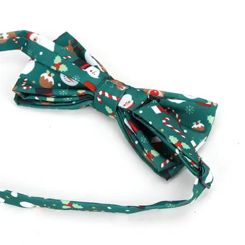 Kalėdų Laivapriekio kaklaraištis Vyrams, Moterims Snowmen Kalėdų Medį Lankas mazgas Pre-susieta Suaugusiųjų Šilko Žakardo Bowtie Dvigubai Kartus Kaklaraiščiai Šalis