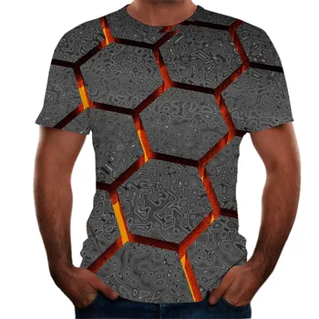 Vyriški T-shirt Vasaros Naują Stilių 3D Atspausdintas trumpomis Rankovėmis Marškinėlius vyrų Mados Komfortą Vyrai Tee Viršuje Streetwear Camisetas hombre