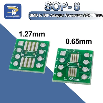 100VNT atidžiai patikrinkite prieš priimant sizConverter SOP8 SSOP8 TSSOP8 Adapteris Valdybos Modulis Adapterių Plokštės 0,65 mm 1.27 mm