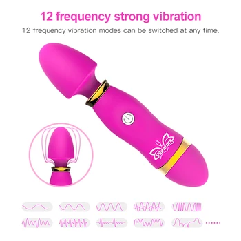 G Spot Dildo, Vibratoriai Vaginos Klitorį Stimuliuoja Massager Moterų masturbacija mostelėjus Lazdele AV Stick suaugusiųjų Sekso Žaislai Moterims
