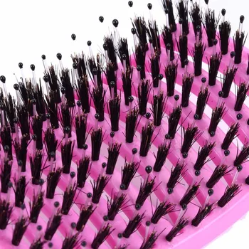 Moterys, Moterų Plaukų, Galvos odos Masažas Šukų Šerių&Nailono Hairbrush Šlapias Garbanotas Detangle Plaukų Šepetys Salonas Šukuosenų Formavimo Priemonės