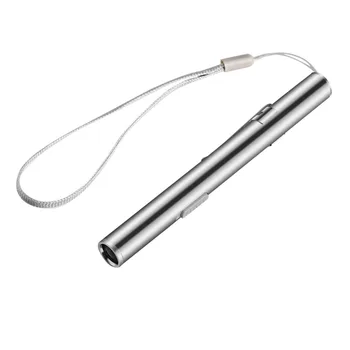 ICOCO Medicinos Patogus Nešiojamas Pen Šviesos USB Įkrovimo Mini Energijos taupymo Žibintuvėlis LED Žibintuvėlis su Nerūdijančio Plieno Apkaba