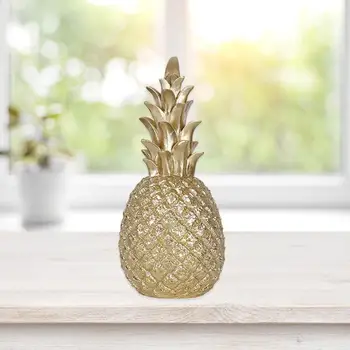 Aukso Šiuolaikinės Šiaurės šalių Stilius Ananasų Ornamentu Darbalaukio Kūrybos Metalo Apdaila Langų Namų Svetainės Ramadanas Dekoracija Dovanos