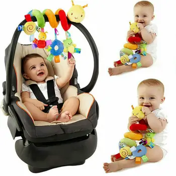 Mielas Veiklos Spiralės Lovelę Vežimėlį, Automobilinę Kėdutę Kelionės Kabantys Žaislai, Kūdikių Barškučių Žaislas