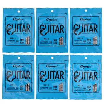 9 į 42 colių Gitaros Stygos Orphee RX 1-6 Serijos Universalus E-1 Akustinės Gitaros Stygos Gitaros String Elektrinė Gitara