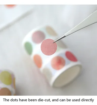 Akvarelė Ritmą Taškų Washi Tape Die Cut Washi Tape Dot Washi 60mm*3m