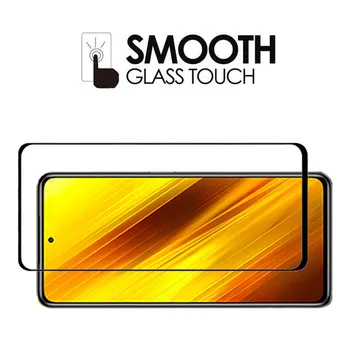 Xiaomi Poco M3 Grūdintas Stiklas Kino Poco X3 NFC Ekrano Apsaugų Mažai Pock Pocophone F2 Pro PocoX2 Apsauginės Plėvelės 2 IN 1