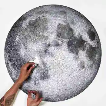 Mėnulio Ir Žemės Puzzle 1000 Vienetų Sunku Suaugusiųjų Dėlionės, Žaislai, Edukaciniai Žaislai, Dovanos Vaikams 1000pcs Mėnulis Dėlionės