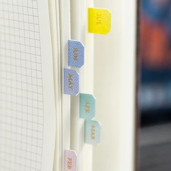 10 Lapų Gradiento Spalvos Indekso Sticky Notes Morandi Etiketės Sąsiuvinis Planuotojas Priedai Data Mėnesį Indeksas Lipdukas Lipdukas Pastabos