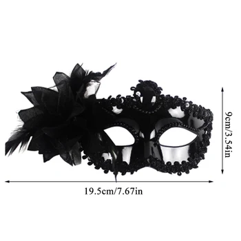 Maskaradas kaukė Vestuvių Karnavalas Šalies Veiklos Violetinis Kostiumas Sekso Lady Kaukė Venecija Plunksnų Seksualus Halloween Mask