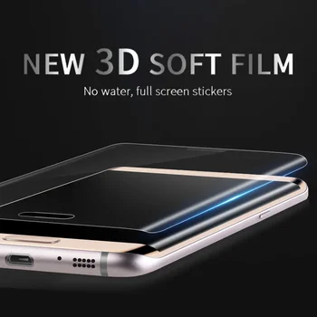 8D Apsaugine Plėvele ant Samsung Galaxy S20 Ultra S10 5G S8 S9 Plus S10e S7 Krašto Screen Protector, Plėvelės, Folijos (Ne Stiklo)