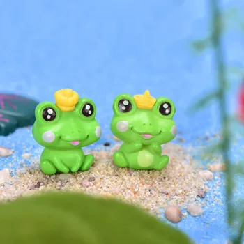 Žaliosios Varlės Miniatiūrinės Statulėlės Mielas Gyvūnų Pasakų Sodo Dekoro Micro Kraštovaizdžio Sultingi 