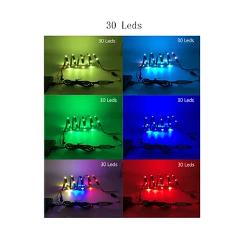 WS2812B Smart Pikselių RGB Led Šviesos Juostelės 4m 5m WS2812 IC 30/60/144 Taškų/Led/m IP30/IP65/IP67 DC5V Led Lempos, užuolaidų, Namų Dekoro