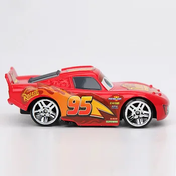 4pcs/set 7CM Disney Pixar Cars 3 Žaislai Žaibas McQueen Jackson Audra Dinoco Mack Dėdė Sunkvežimių 1:55 Diecast ABS Automobilio Modelį Berniukai