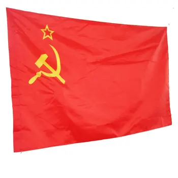 Raudona CCCP Vėliava 90x150mm Sovietų Socialistinių Respublikų Sąjungos 3x5 Kojų Super-Poly Patalpų Lauko SSRS Šalis rusų Reklama