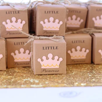 5vnt Mielas Princesė, Princas Kraft Saldainių Maišą Dovanų Dėžutėje Lyčių Atskleisti Baby Shower berniukas mergaitė 1 pirmo Gimtadienio Apdailos naudai