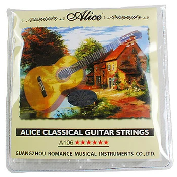 Alice A106H klasikinės gitaros stygos nailono stygų gitaros stygos gitaros priedai 1-6 rinkiniai stygos ekonomiškas