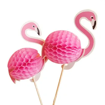 10vnt 3D Ananasų Flamingo Vaisių dantų krapštuką Tortas Vestuvių Dekoravimas Flamingas Žalia Dekoracijos Helovinas Apdailos. Q
