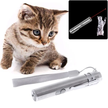 3 1. Katė LED Chase Žaislai Lazerinis Žymeklis Parkeris USB Įkraunamas Žibintuvėlis, Tušinukas