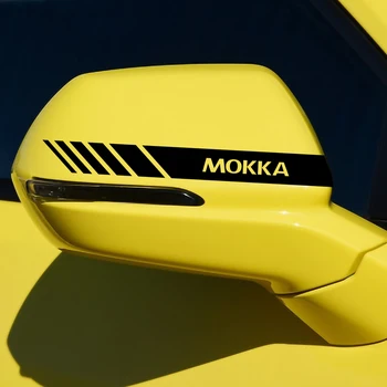 2vnt Automobilių Stilius galinio vaizdo Veidrodėlis Šoninis galinio vaizdo Lipdukas Opel Astra J, H G K Insignia Corsa D B E Mokka Vectra OPC apdaila
